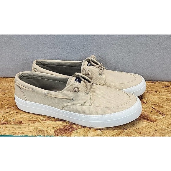 Sperry Shoes - Speery Shoes Womens Size 9.5 Top Sider Memory Foam Ivory Color Canvas